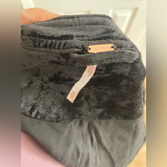 Free People Black Velvet Jacket Size XS - Picture 3 of 4